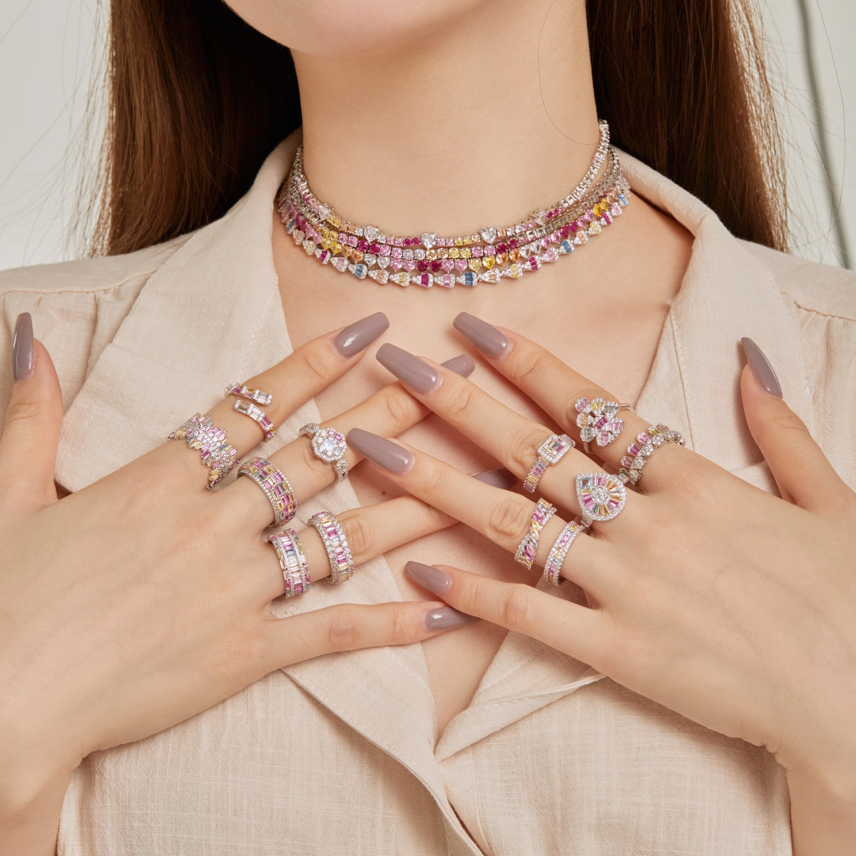 [Luxe Jewelry]Radiant Colorful Radiant Cut Daily Ring