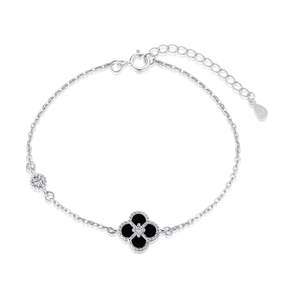 [Luxe Jewelry]Delicate Four Leaf Clover Bracelet