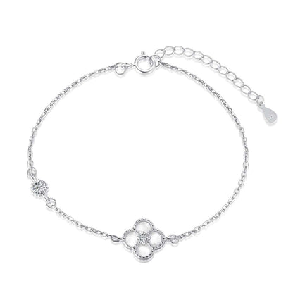 [Luxe Jewelry]Delicate Four Leaf Clover Bracelet