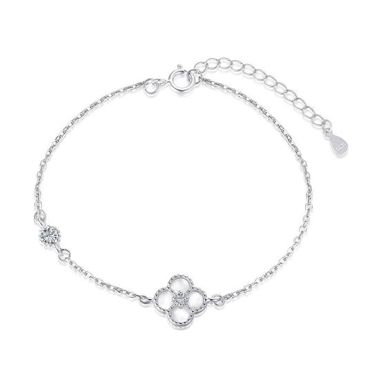 [Luxe Jewelry]Delicate Four Leaf Clover Bracelet