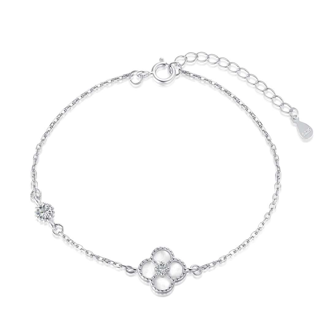 [Luxe Jewelry]Delicate Four Leaf Clover Bracelet