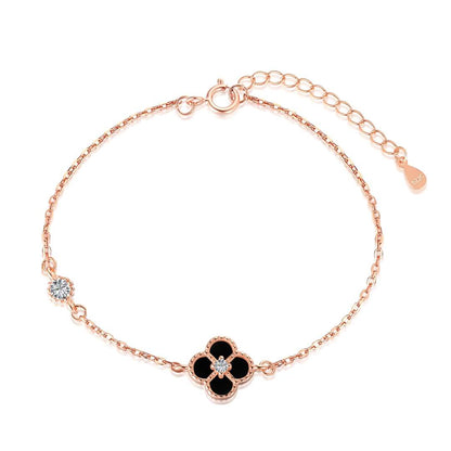 [Luxe Jewelry]Delicate Four Leaf Clover Bracelet