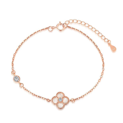 [Luxe Jewelry]Delicate Four Leaf Clover Bracelet