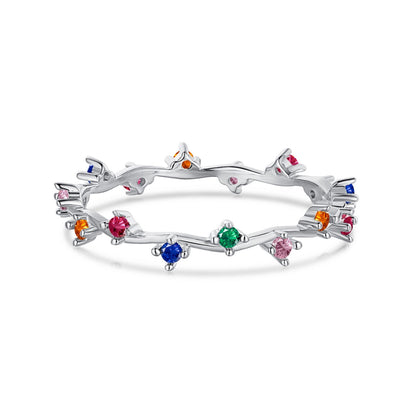 [Luxe Jewelry]Radiant Colorful Round Cut Daily Ring