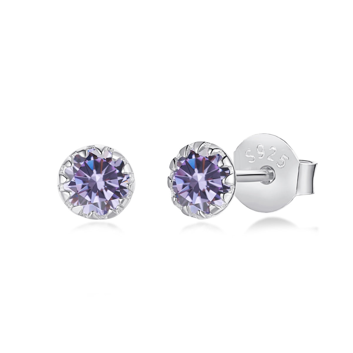 [Bijoux de luxe] Boucles d'oreilles rondes colorées et étincelantes
