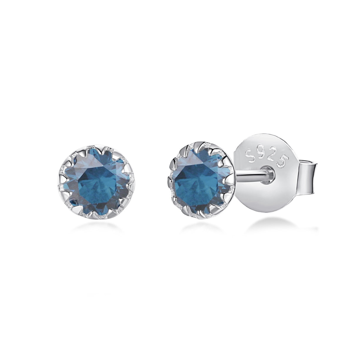 [Bijoux de luxe] Boucles d'oreilles rondes colorées et étincelantes