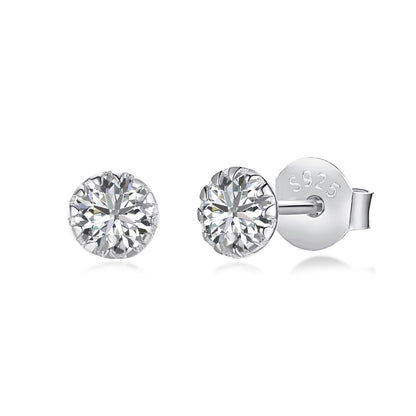 [Bijoux de luxe] Boucles d'oreilles rondes colorées et étincelantes
