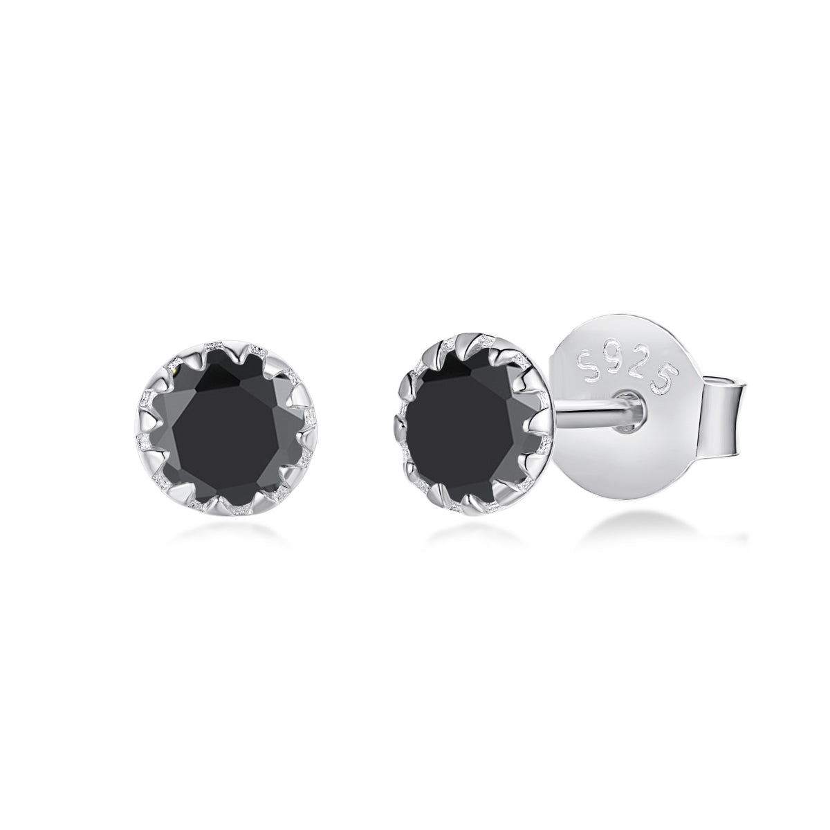 [Bijoux de luxe] Boucles d'oreilles rondes colorées et étincelantes