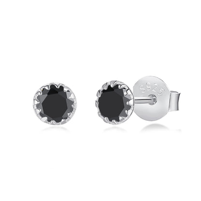 [Bijoux de luxe] Boucles d'oreilles rondes colorées et étincelantes