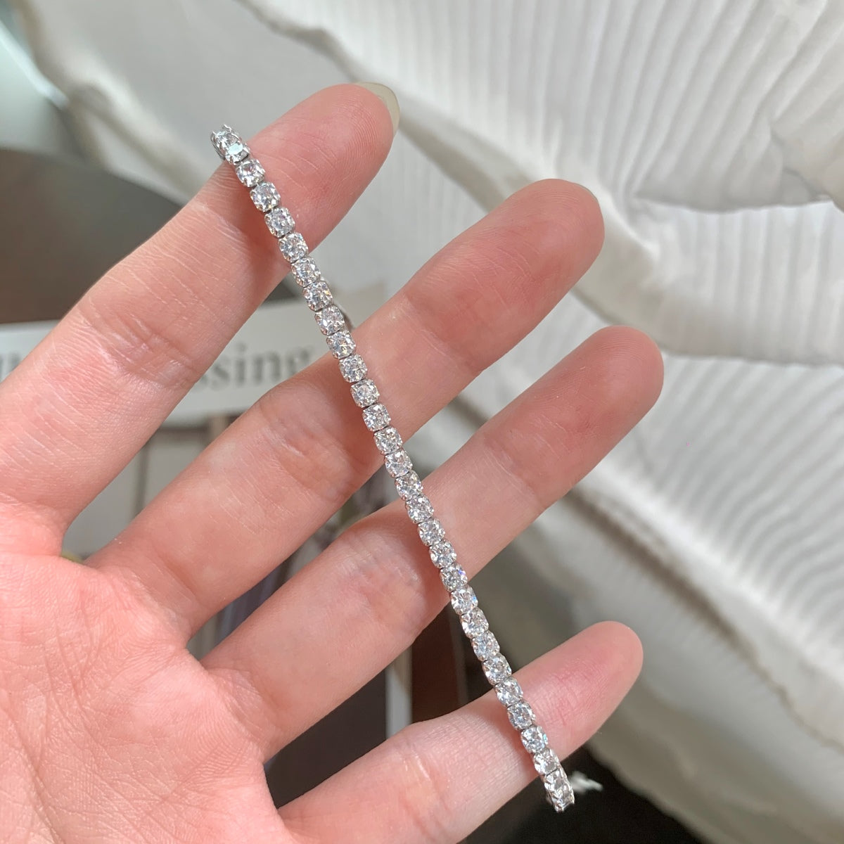 [Luxe Jewelry]Sparkling Round Cut Daily Bracelet