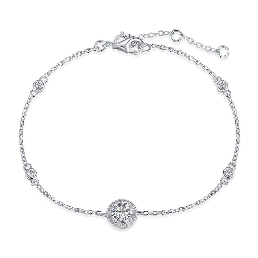 [Luxe Jewelry]Dazzling Round Cut Shape Bracelet