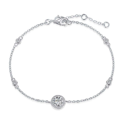 [Luxe Jewelry]Dazzling Round Cut Shape Bracelet