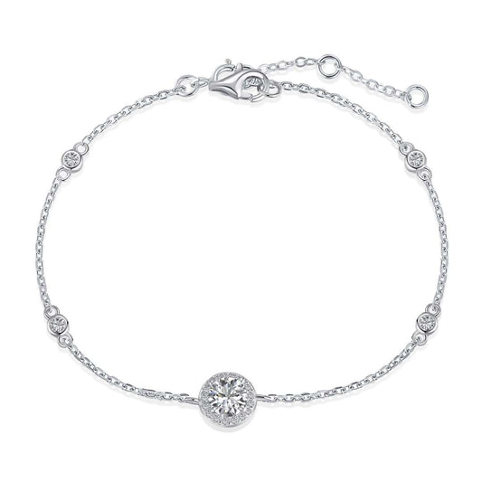 [Luxe Jewelry]Dazzling Round Cut Shape Bracelet