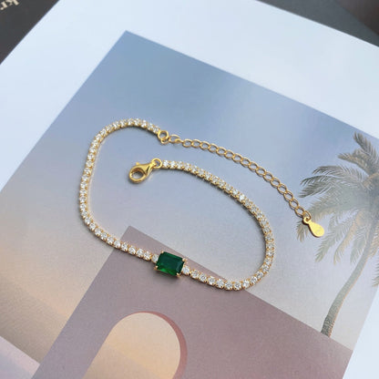 [Luxe Jewelry]1.0 Carat Unique Emerald Cut Banquet Bracelet