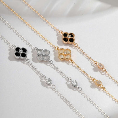 [Luxe Jewelry]Delicate Four Leaf Clover Bracelet