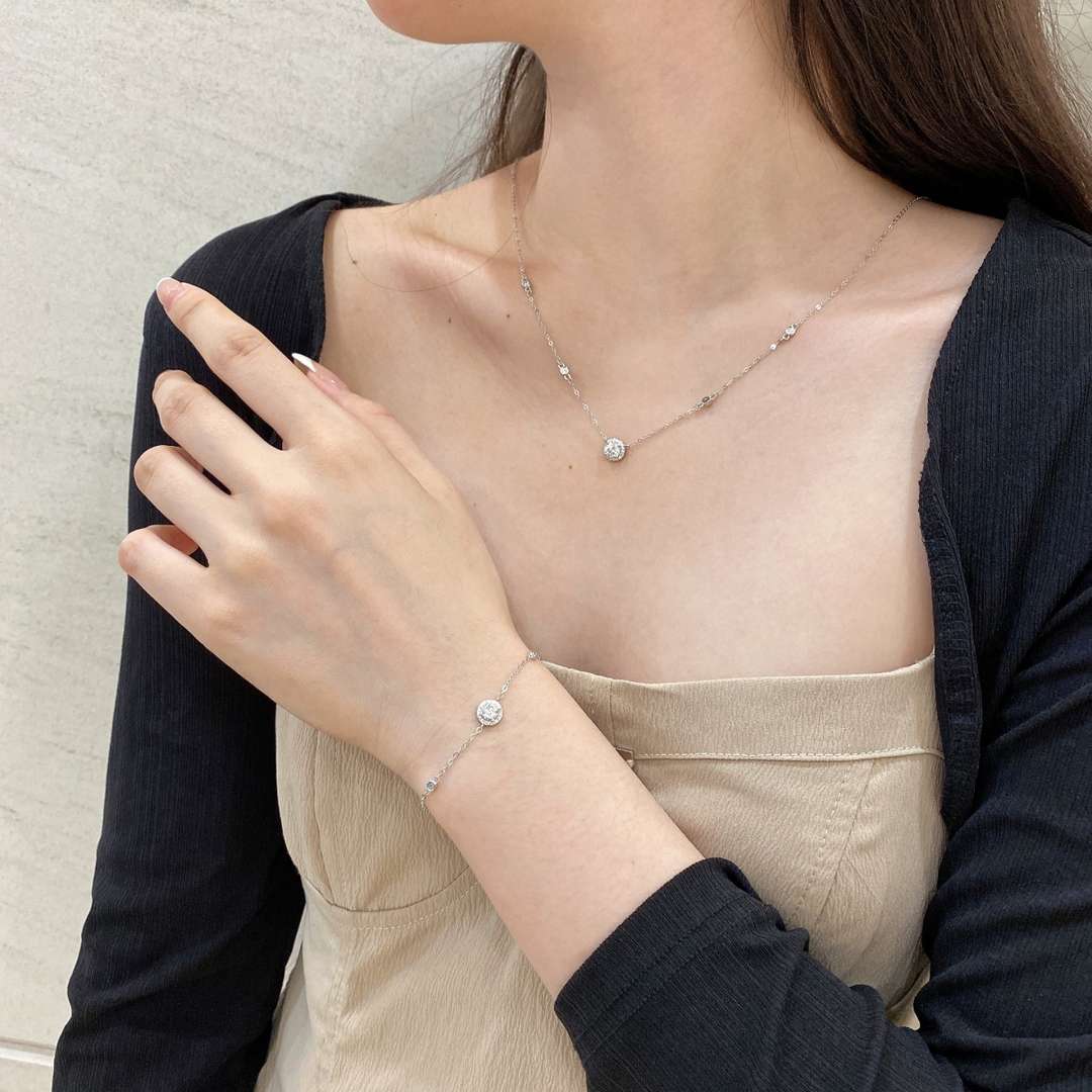 [Luxe Jewelry]Dazzling Round Cut Shape Bracelet