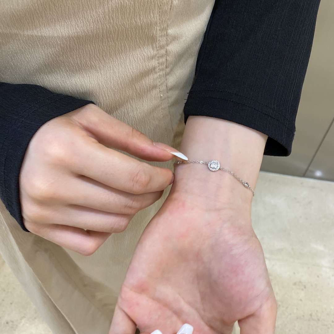 [Luxe Jewelry]Dazzling Round Cut Shape Bracelet