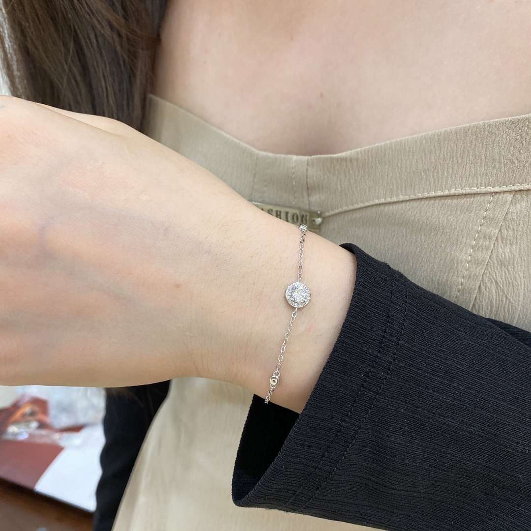 [Luxe Jewelry]Dazzling Round Cut Shape Bracelet
