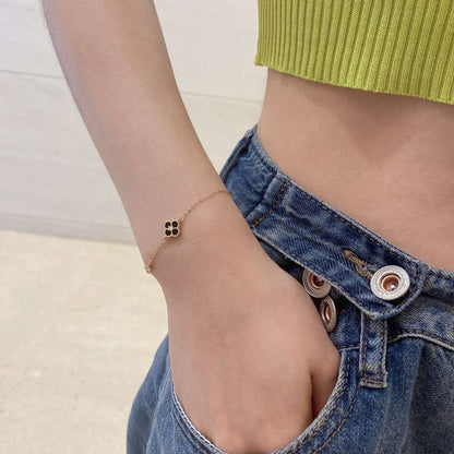 [Luxe Jewelry]Delicate Four Leaf Clover Bracelet