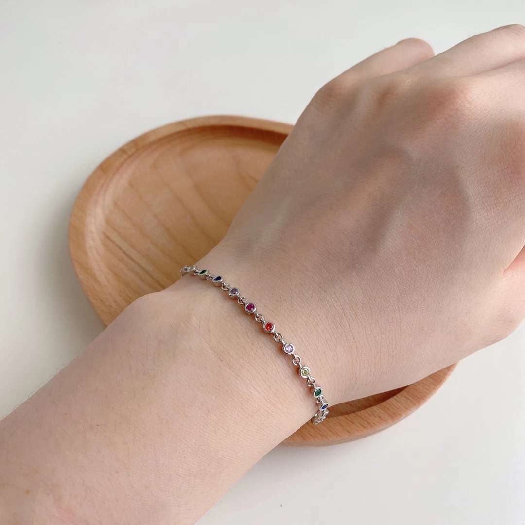 [Bijoux de luxe] Bracelet à perles colorées