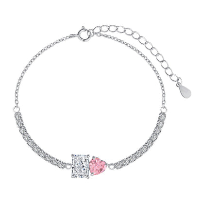 [Luxe Jewelry]Dazzling Unique Multi Shape Lover Bracelet