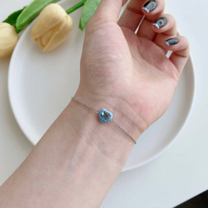 [Luxe Jewelry]Sparkling Romantic Heart Shape Lover Bracelet
