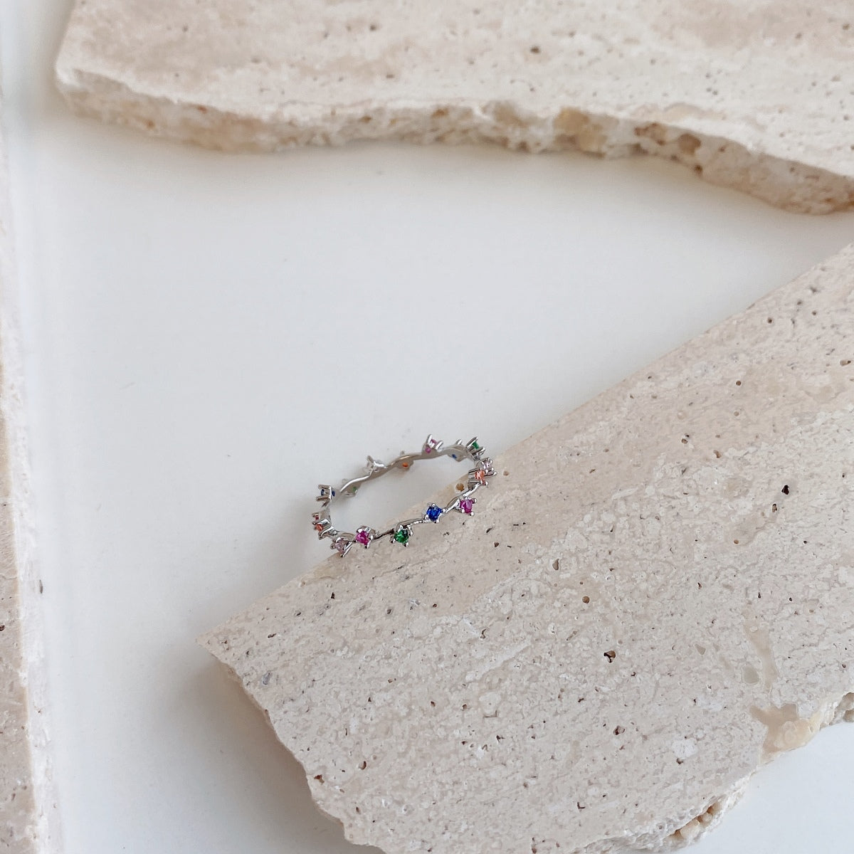 [Luxe Jewelry]Radiant Colorful Round Cut Daily Ring