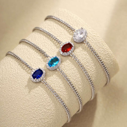 [Luxe Jewelry]Exquisite Oval Shape Bracelet