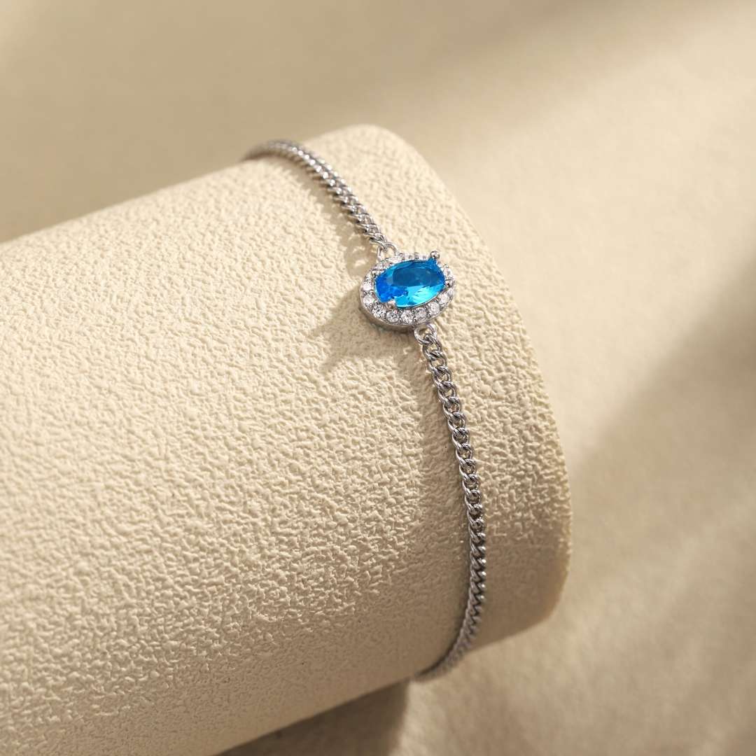 [Luxe Jewelry]Exquisite Oval Shape Bracelet