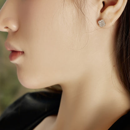 [Luxe Jewelry]Four-Leaf Clover Flower Shaped Earrings
