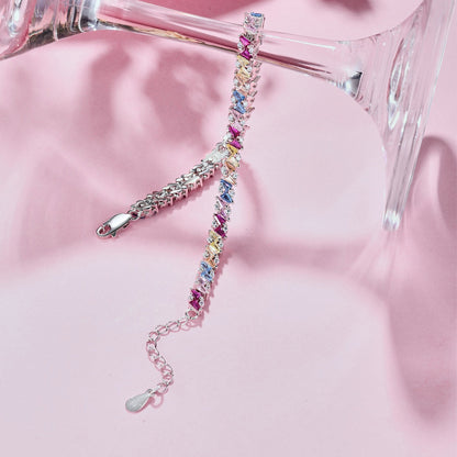 [Luxe Jewelry]Ornate Sparkling Multi Cut Party Bracelet