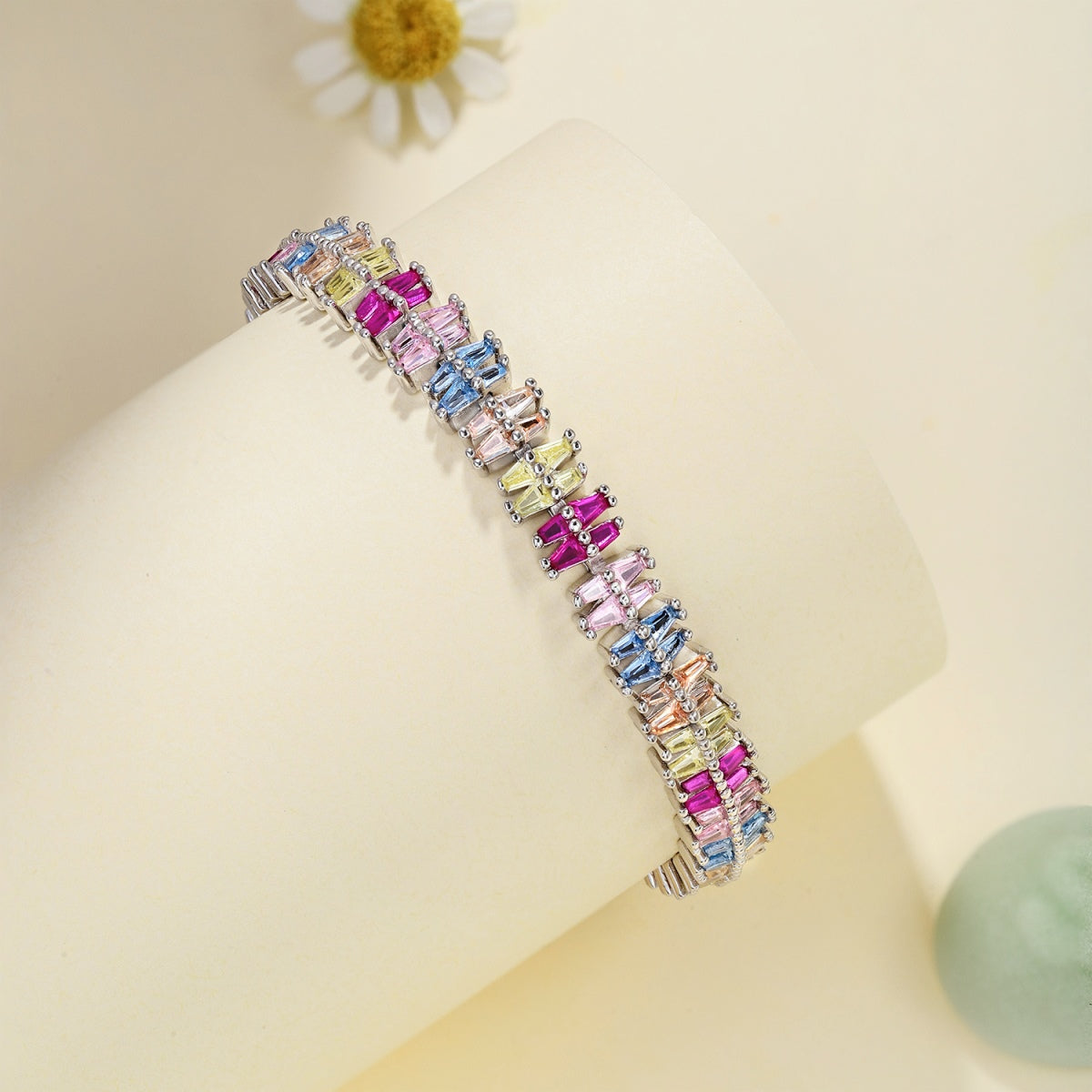 [Luxe Jewelry]Sparkling Exquisite Multi Cut Party Bracelet