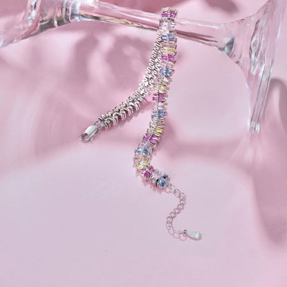 [Luxe Jewelry]Sparkling Exquisite Multi Cut Party Bracelet