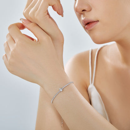[Luxe Jewelry]0.75 Carat Exquisite Oval Cut Daily Bracelet