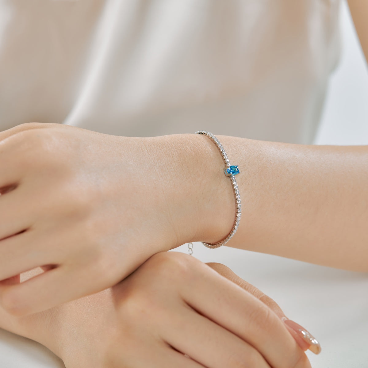 [Luxe Jewelry]0.75 Carat Exquisite Oval Cut Daily Bracelet