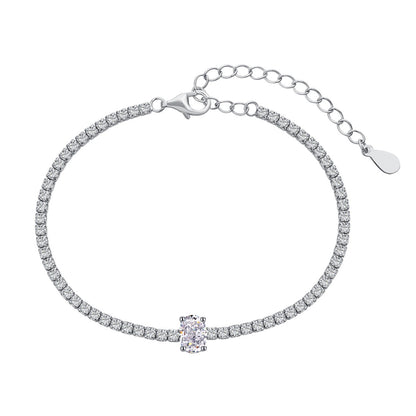 [Luxe Jewelry]0.75 Carat Exquisite Oval Cut Daily Bracelet