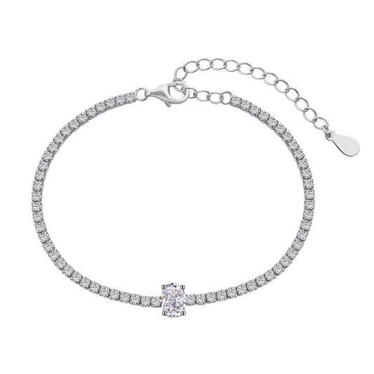 [Luxe Jewelry]0.75 Carat Exquisite Oval Cut Daily Bracelet