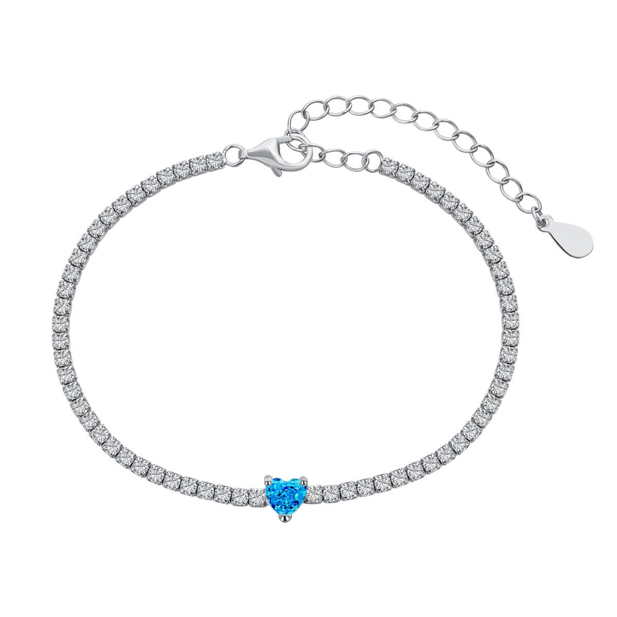 [Luxe Jewelry]0.5 Carat Elegant Romantic Heart Shape Lover Bracelet