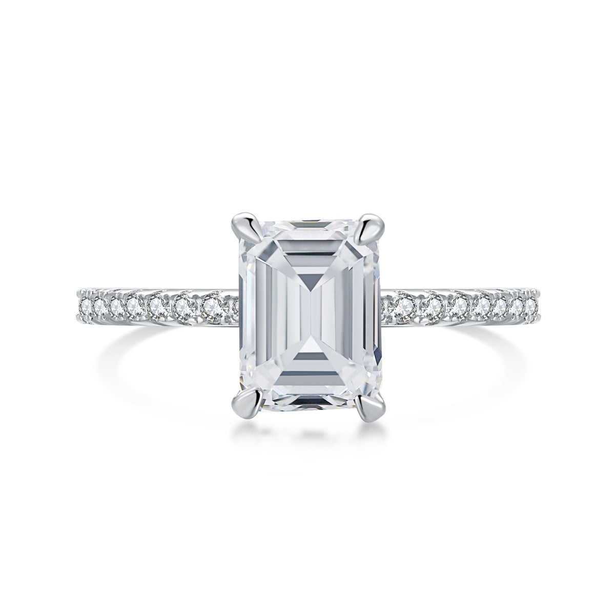 [Luxe Jewelry]2.0 Carat Scintillating Ornate Radiant Cut Party Ring
