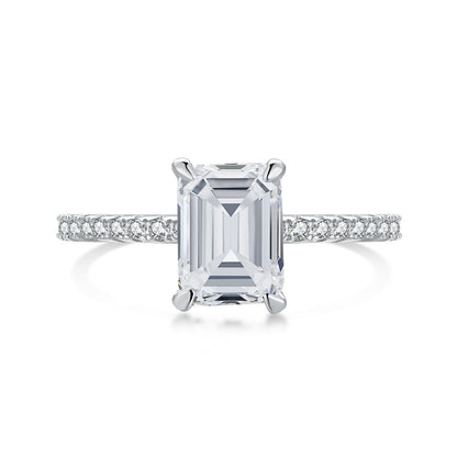 [Luxe Jewelry]2.0 Carat Scintillating Ornate Radiant Cut Party Ring
