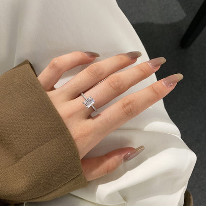 [Luxe Jewelry]2.0 Carat Scintillating Ornate Radiant Cut Party Ring
