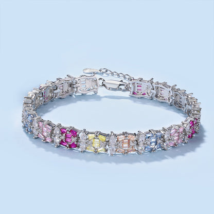 [Luxe Jewelry]Delicate Colorful Multi Cut Party Bracelet