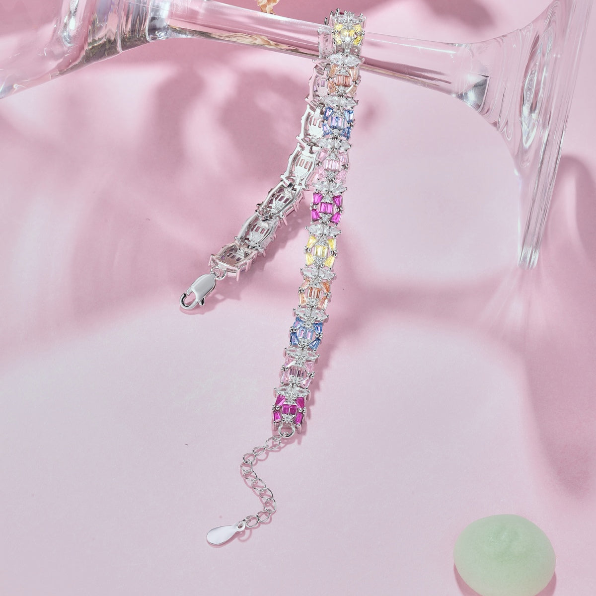 [Luxe Jewelry]Delicate Colorful Multi Cut Party Bracelet