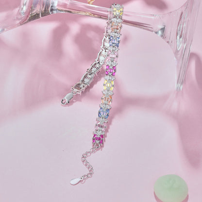[Luxe Jewelry]Delicate Colorful Multi Cut Party Bracelet