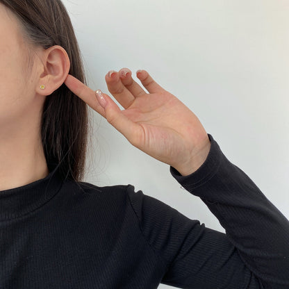 [Bijoux de luxe] Boucles d'oreilles rondes colorées et étincelantes