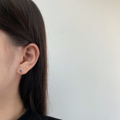 [Bijoux de luxe] Boucles d'oreilles rondes colorées et étincelantes