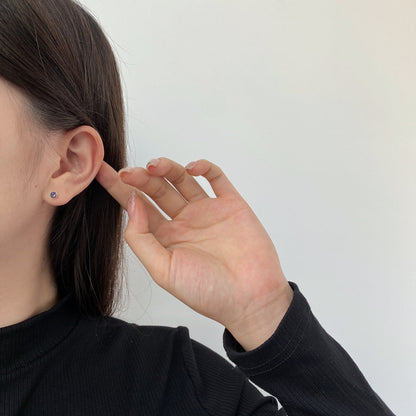 [Bijoux de luxe] Boucles d'oreilles rondes colorées et étincelantes