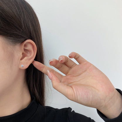 [Bijoux de luxe] Boucles d'oreilles rondes colorées et étincelantes