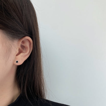 [Bijoux de luxe] Boucles d'oreilles rondes colorées et étincelantes