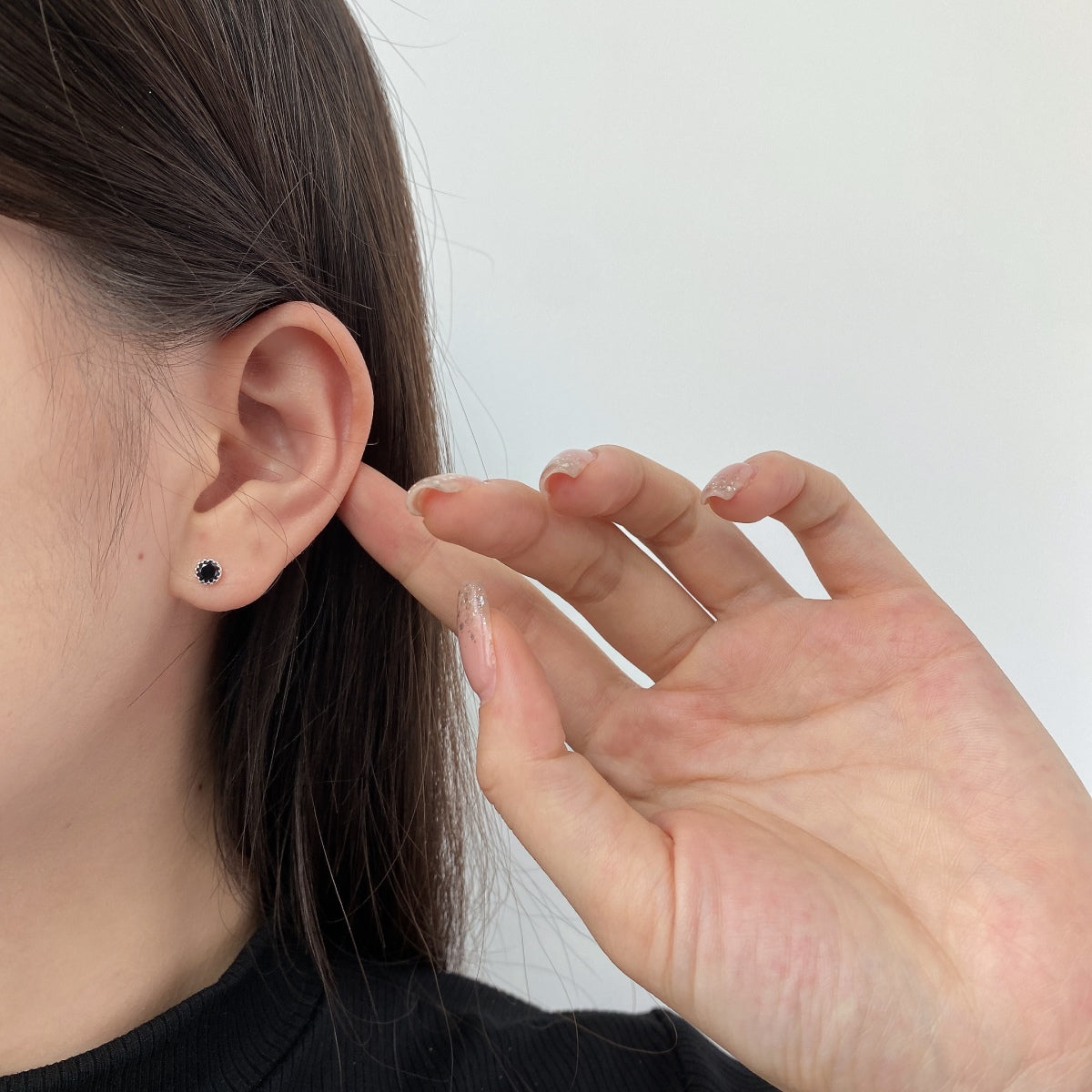 [Bijoux de luxe] Boucles d'oreilles rondes colorées et étincelantes